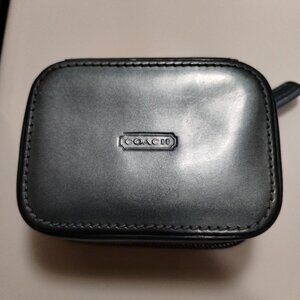 UNISEX SMALL PATENT LEATHER COACH TRAVEL KIT